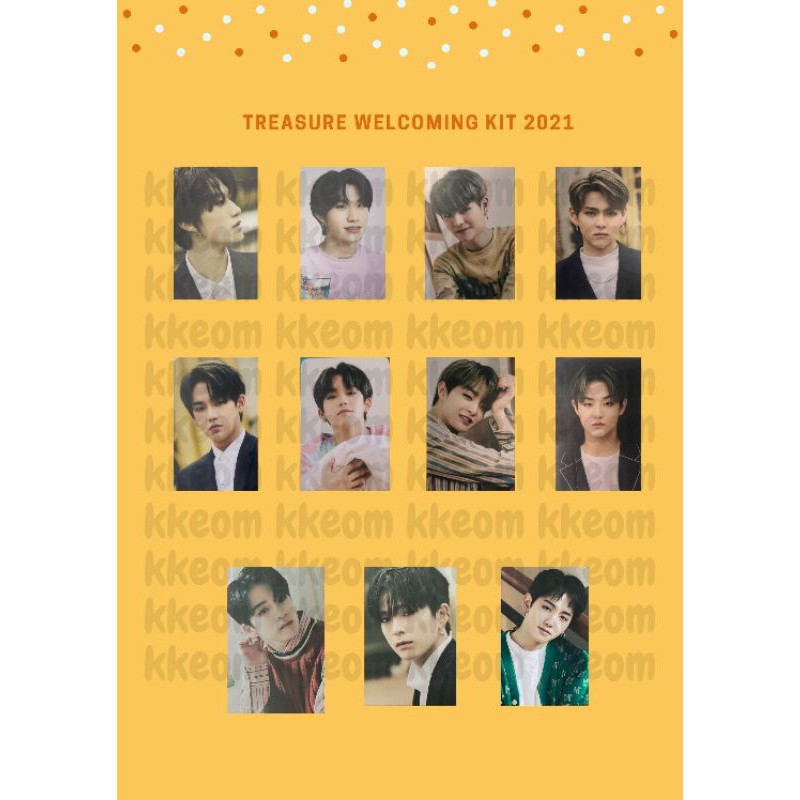 [Min. belanja 5k] Treasure Welcol Kit Welcoming Collection Asahi Yoshi Yedam Mashiho Jihoon Hyunsuk 