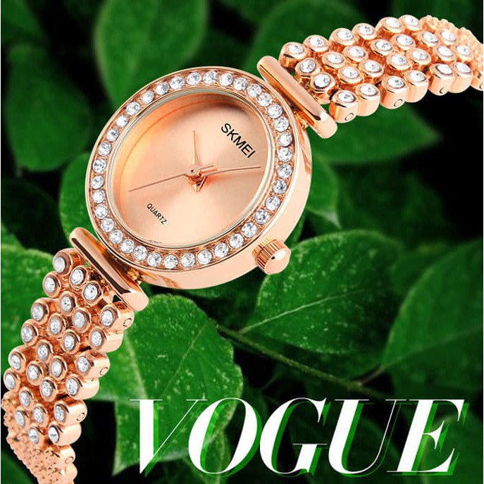 Jam Tangan Wanita Cewek Rantai ORIGINAL SKMEI casio Anti Air Mewah BOX