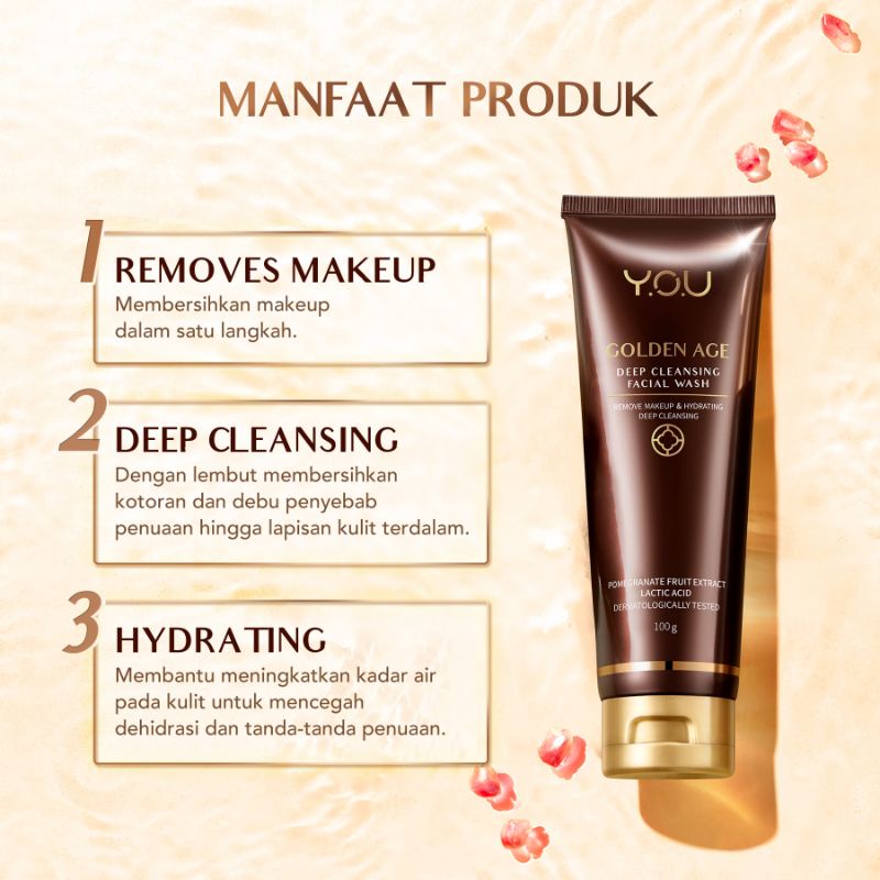 Y.O.U Golden Age Deep cleansing facial wash YOU(deep pore cleansing)