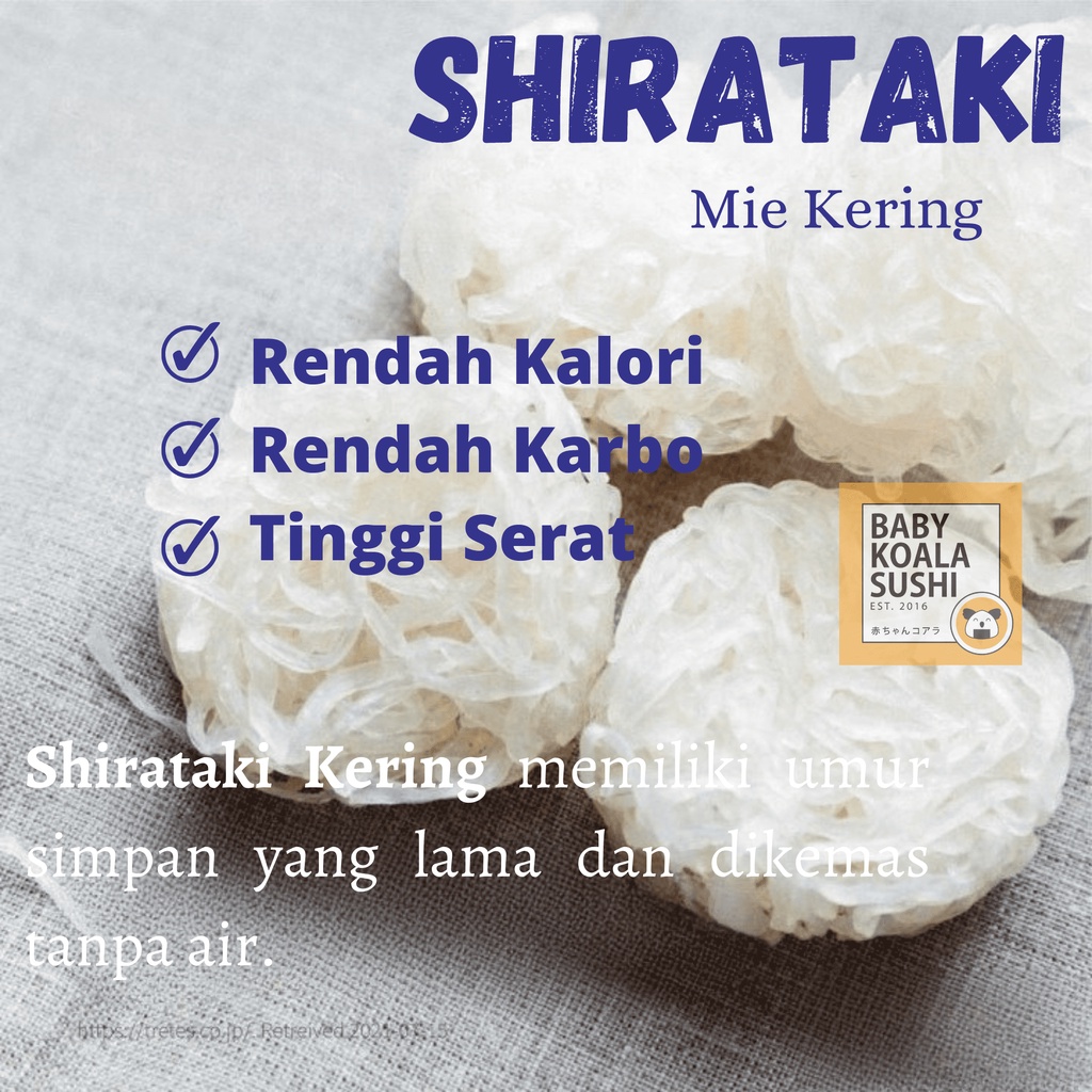 AMBICO Shirataki Mie Keto Kering 250 g │ Sirataki Dry Noodle Export Quality