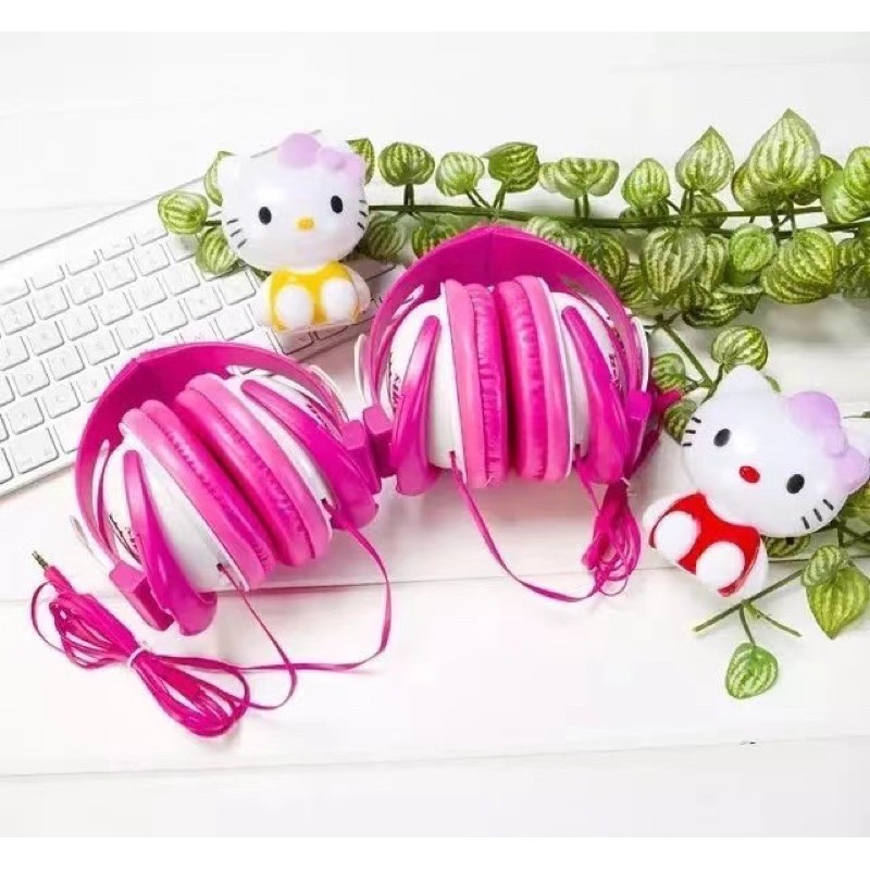 [ AY-4 HELLOKITTY ]headset bando headphone Type AY-4 karakter motif hello kitty lucu