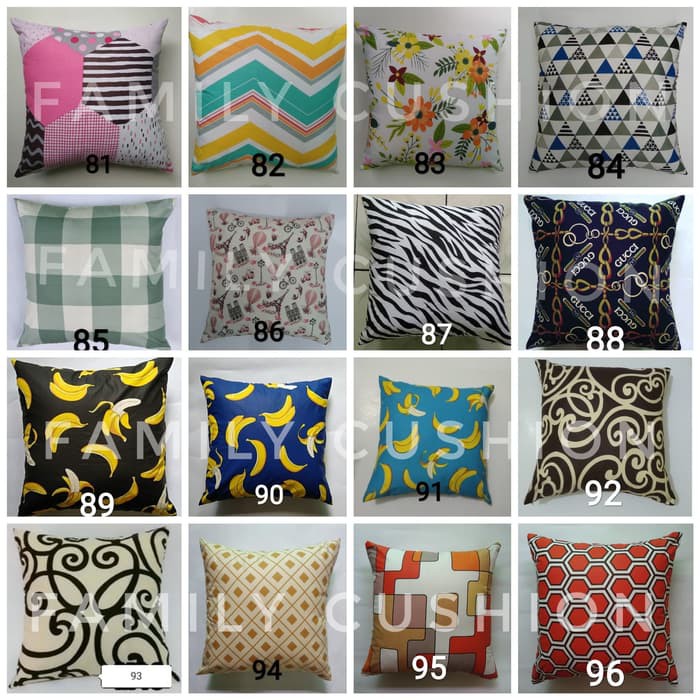 sarung bantal sofa / kursi / cushion 40x40