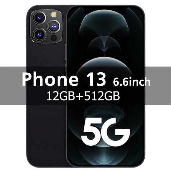 Handphone iphone i13Pro smartphone murah terbaru 6.6inci hand phone android 5g RAM12GB+ROM512GB hand