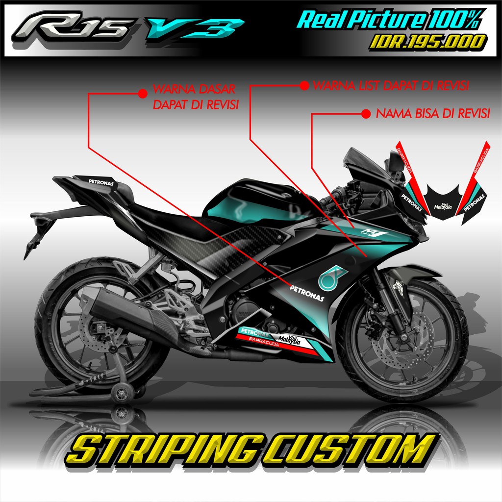 STRIPING R15 V3 TERBRAU / STRIPING R15 2020 / STRIPING R15 V3 CUSTOM