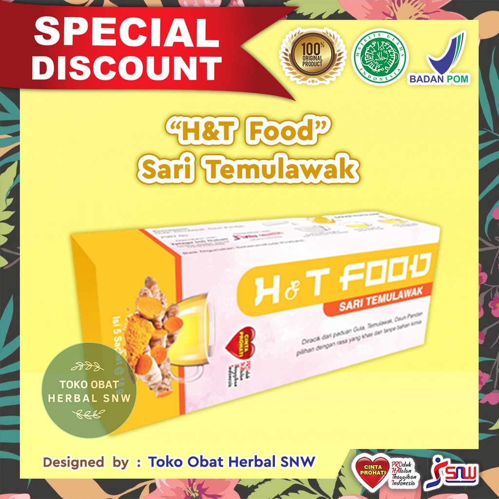 

Herbal Anti Corona - Sari Temulawak H&T FOOD @5sachet | Menetralkan Racun Dalam Tubuh