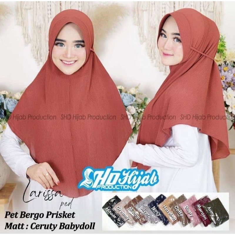 HIJAB BERGO PED AISYAH PLISKET TERMURAH