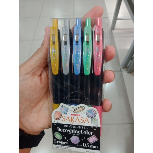 

PULPEN ZEBRA SARASA DECOSHINE 0.5 free highlighter