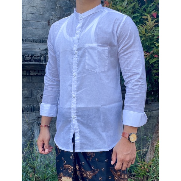 kemeja semi linen - koko