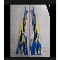 STIKER STRIPING LIST BODY F1ZR 1999 PUTIH BIRU KUNING