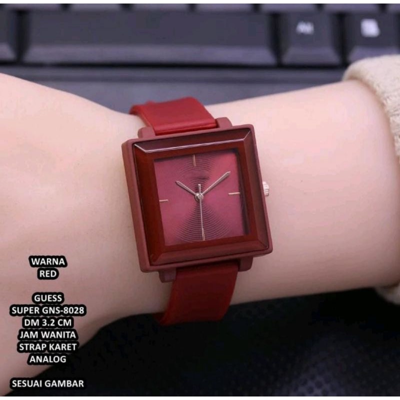 Jam Tangan Wanita Terlaris Analog Rubber Kasual