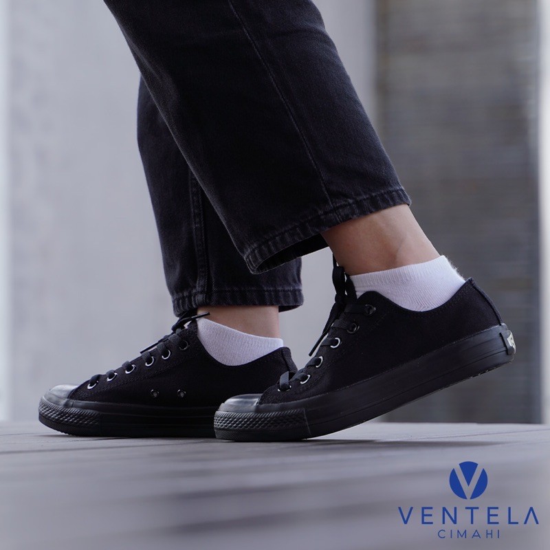 Ventela Ethnic Low All Black