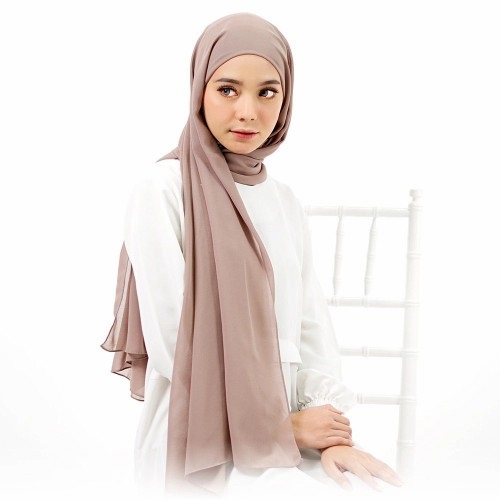 Helen_shop86 Pashmina Inner Ceruty Babydoll Hijab Pasmina Plus Iner Kerudung Phasmina 2in1  Termurah Jilbab Instan Pasmina