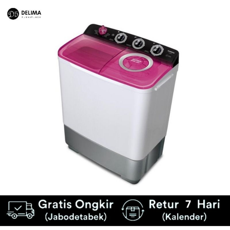 Mesin Cuci Sanken Twin Tube 2 Tabung 7KG TW-883EPK