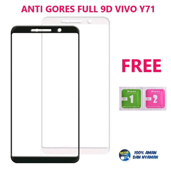 TEMPERED GLASS FULL 9D VIVO Y71 / 1724 ANTI GORES KACA FULL SCREEN | WELSUS ACC
