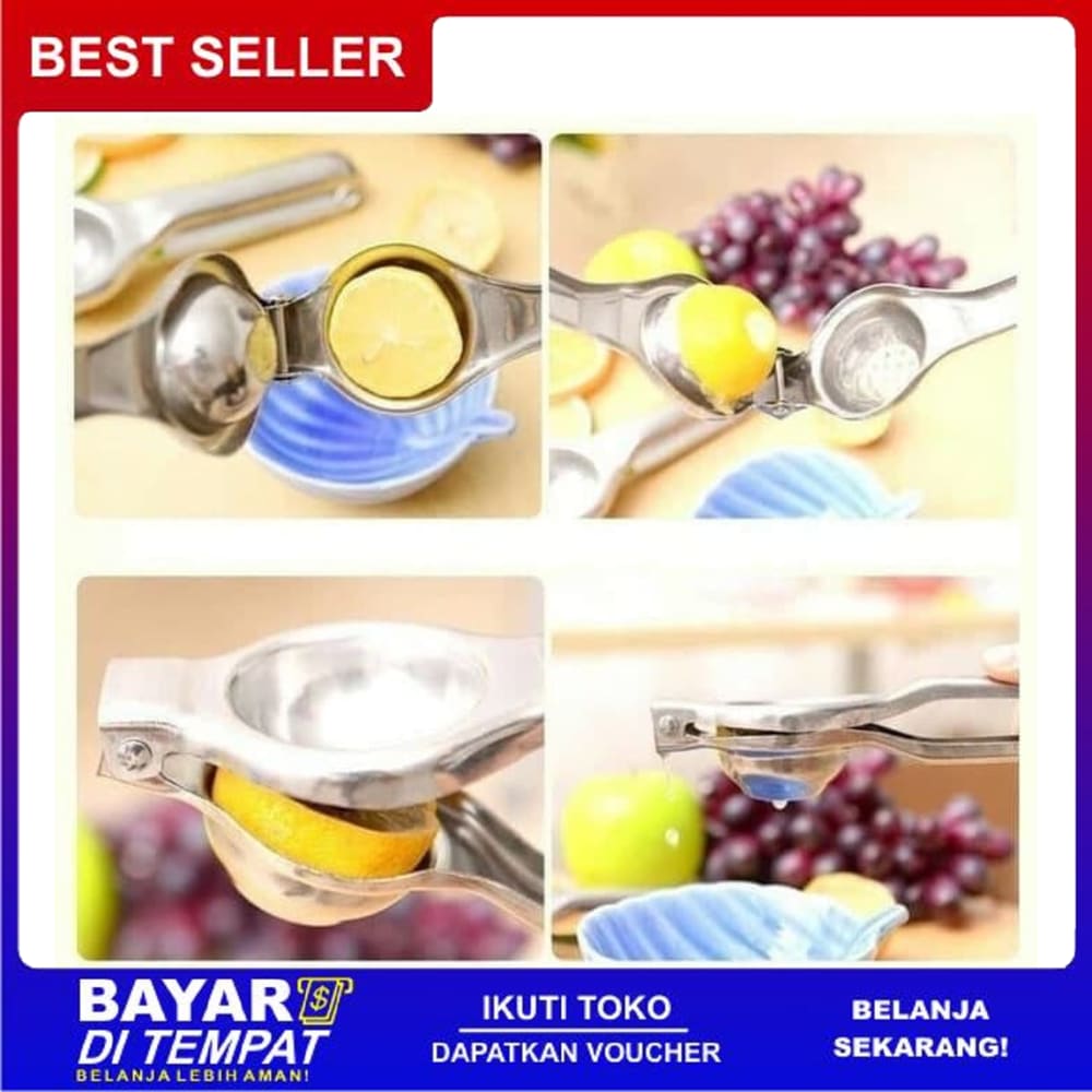 Press Lemon Alat Pemeras Jeruk Manual Perasan Lemon Buah Stainless steel FF