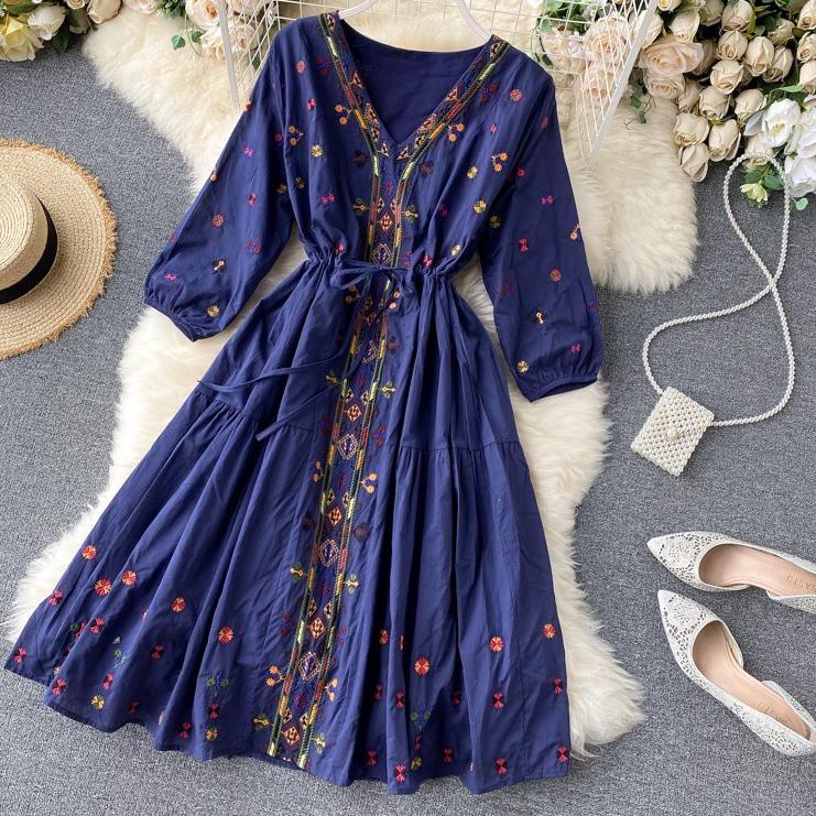 ➭Ready➭ MNSAQ TUNIK CANTIK BORIA TUNIK/MIDI DRESS WANITA/DRESS PENDEK BORDIR/DRESS SELUTUT FASHION K