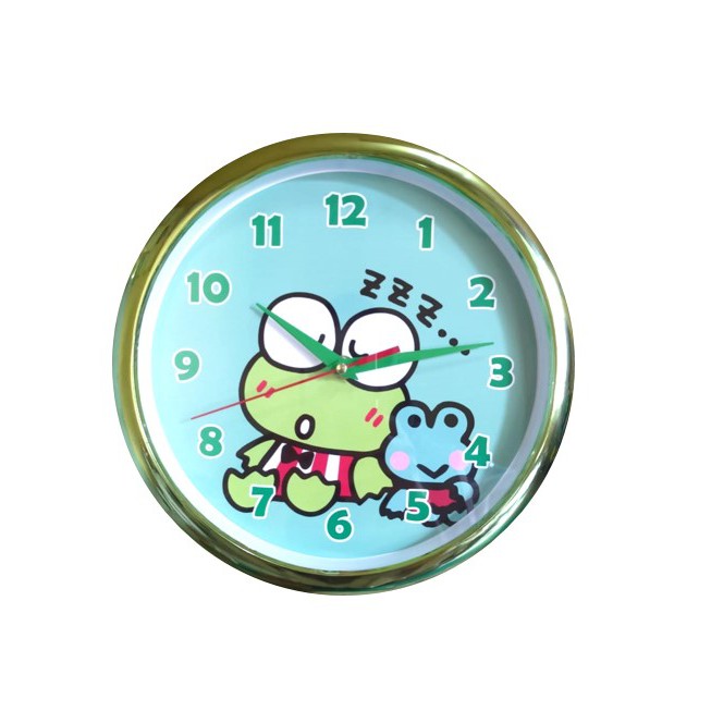 Jam Dinding Anak Hello Kitty Doraemon Mickey Minnie Spiderman Frozen Keroppi 25cm Free Baterai