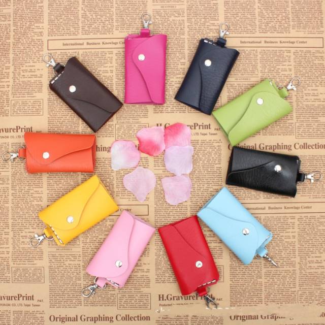 BS114 Dompet Kunci Bahan kulit/Bisa Buat 6 kunci