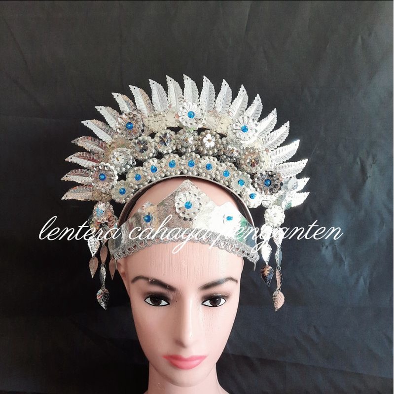 mahkota minang sunting pengantin anak" hiasan kepala suntiang tari untuk anak kecil