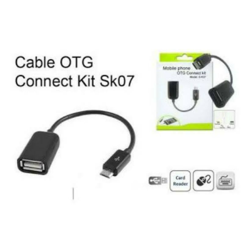 KABEL DATA OTG MICRO USB/V8 ADAPTOR USB 2.0