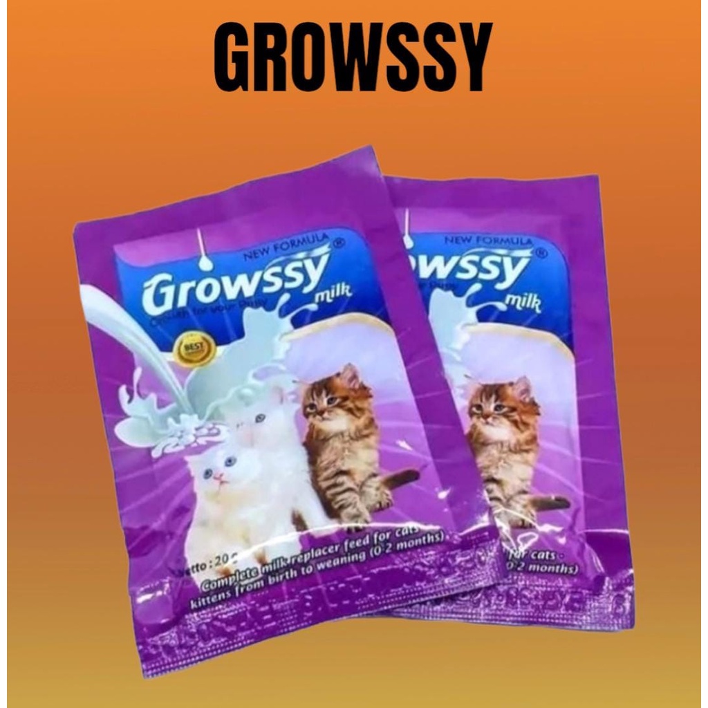 Growssy Susu Kucing 20gr 1 Sachet Growsy Susu Anak Kucing Kitten