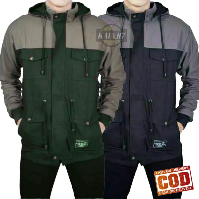 Jaket Parka Kombinasi Pria