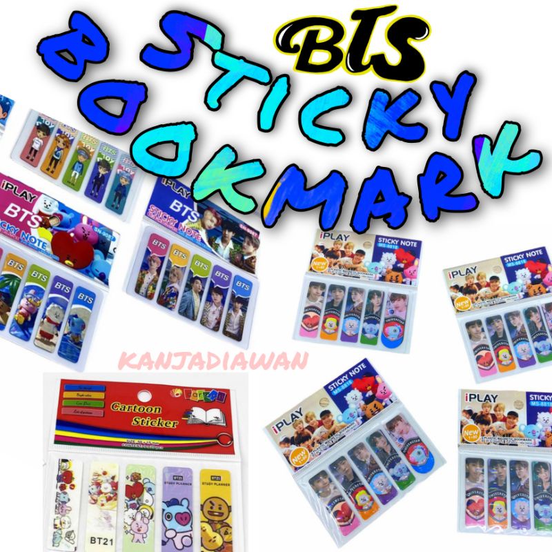 

Pembatas Buku Sticky Sticker Bookmark 100pcs