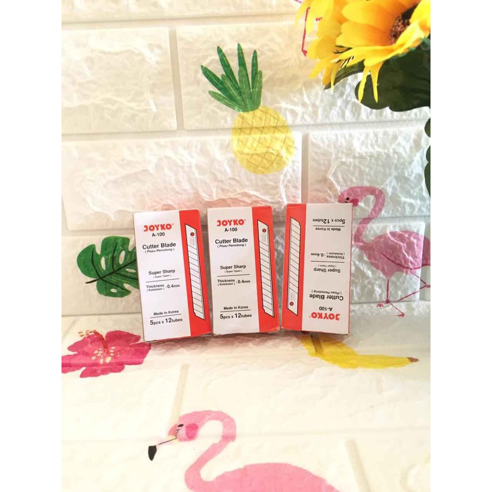

JOYKO Isi Cutter Kecil Blade Refill Pisau Pemotong A100 1 Tube 5 Pcs