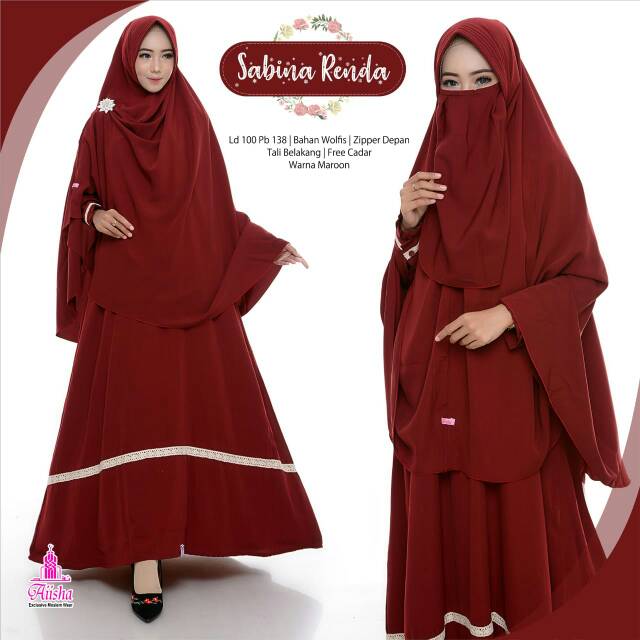 Gamis Syari Sabina Renda ori by aiisha