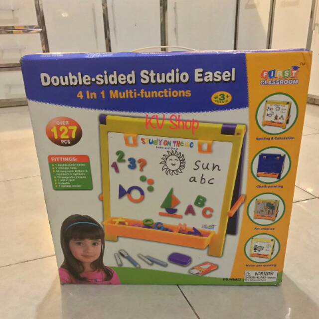 

Preloved Double - sided Studio Easel / Papan Belajar Anak