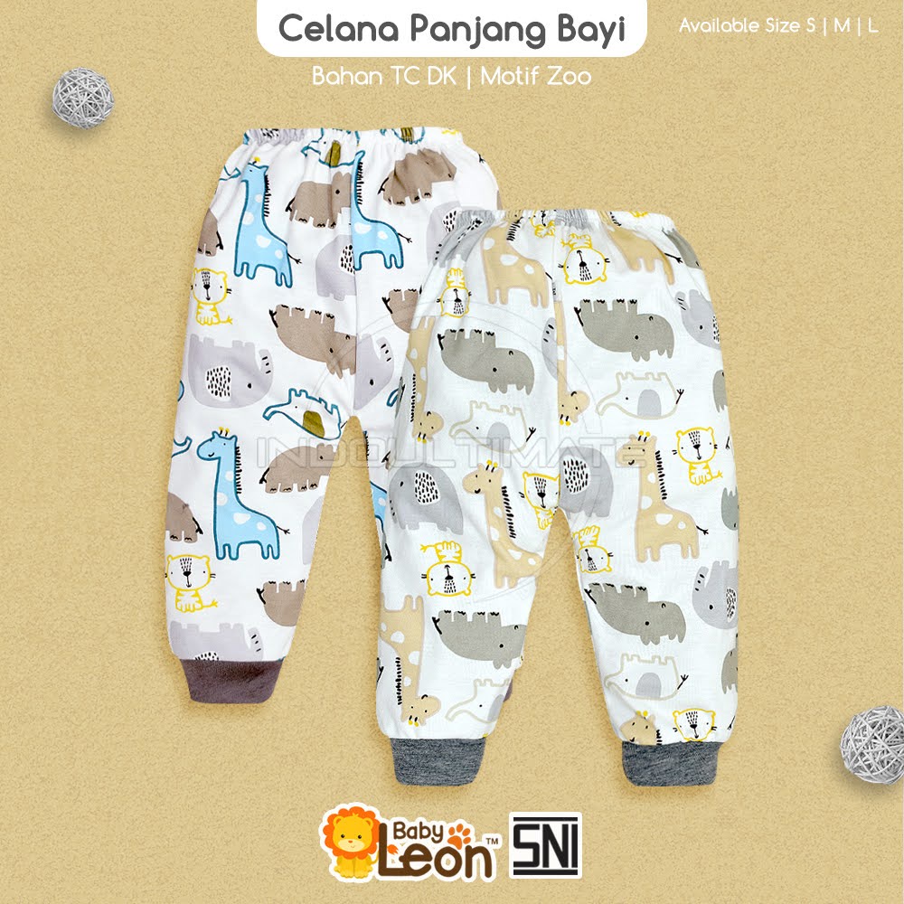 1 Pcs Celana Panjang BABY LEON COTTON Double Knit DS-115 Celana Panjang Anak Bayi Newborn Celana