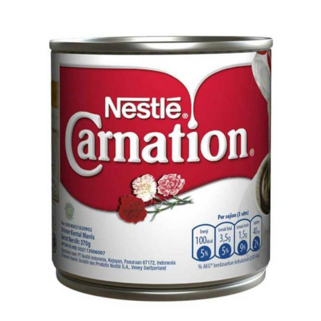 

Carnation Krimer Kental Manis (370gr) - dulu dikenal susu kental manis SKM putih kental manis
