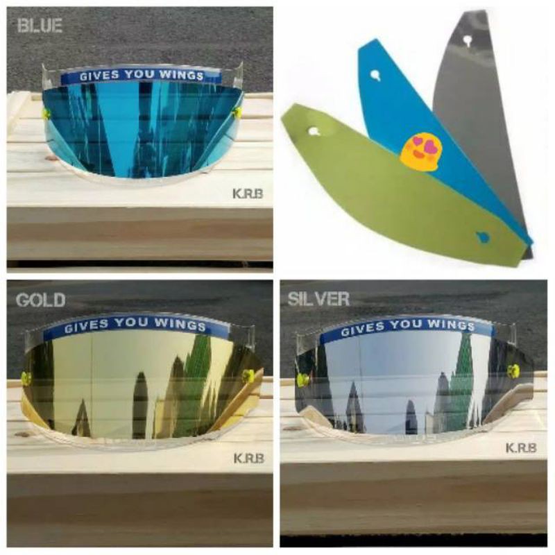 Tear Off Kyt TT Course Tear Off Iridium Kyt tt course Aksesoris Flat Visor/Bayar ditempat ( COD )