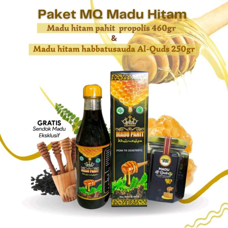 

PAKET MADU HITAM MQ PROPOLIS dan MADU HITAM HABBATSAUDA