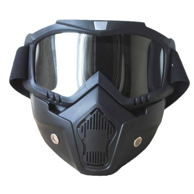 Terbaru ! TaffSPORT BOLLFO Kacamata Goggles Mask Motor Retro Windproof - MT-01