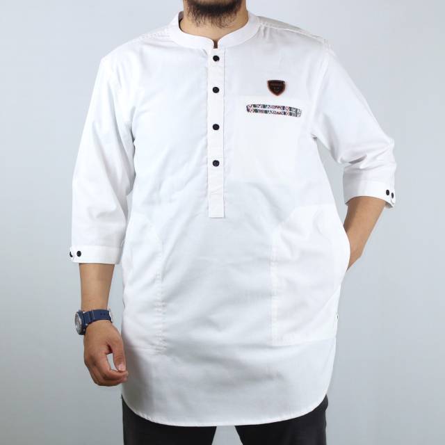 kurta pakistan marajo original premium dengan bahan oxford jahitan rapi tampil elegant sunnah muslim