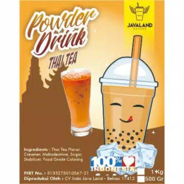 

Thaitea. Bubuk perasa minuman (powder drink) Javaland