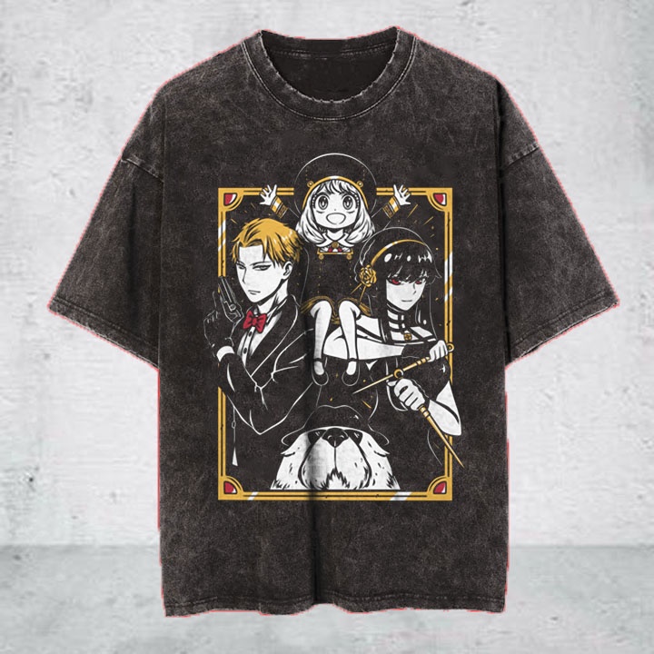 FAMILY FORGER ANIME MANGA VINTAGE WASH TSHIRT | KAOS ANIME VINTAGE