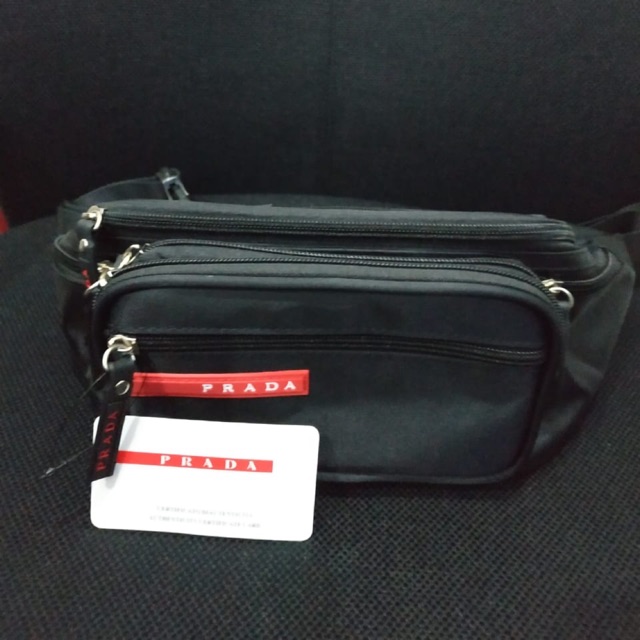 Tas pinggang prada high quality