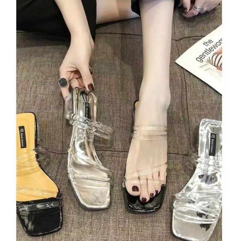 sandal wanita terbaru 2023 kekinian sendal Andin viral Sendal Korea Murah Pesta Simple Undangan Acar