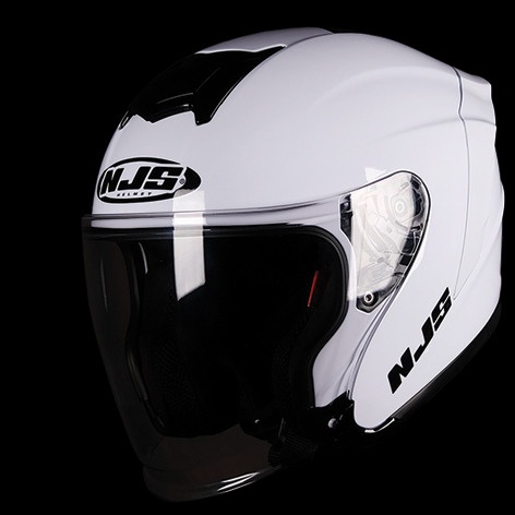 Helm NJS KAIROZ READY STOCK Half Face Helm NJS Kairoz-PUTIH
