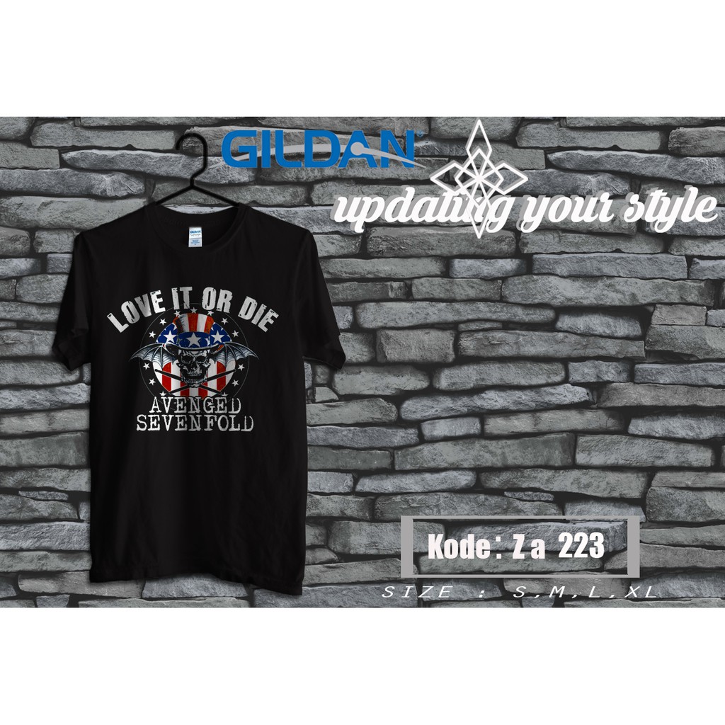 kaos avenged sevenfold original gildan za223