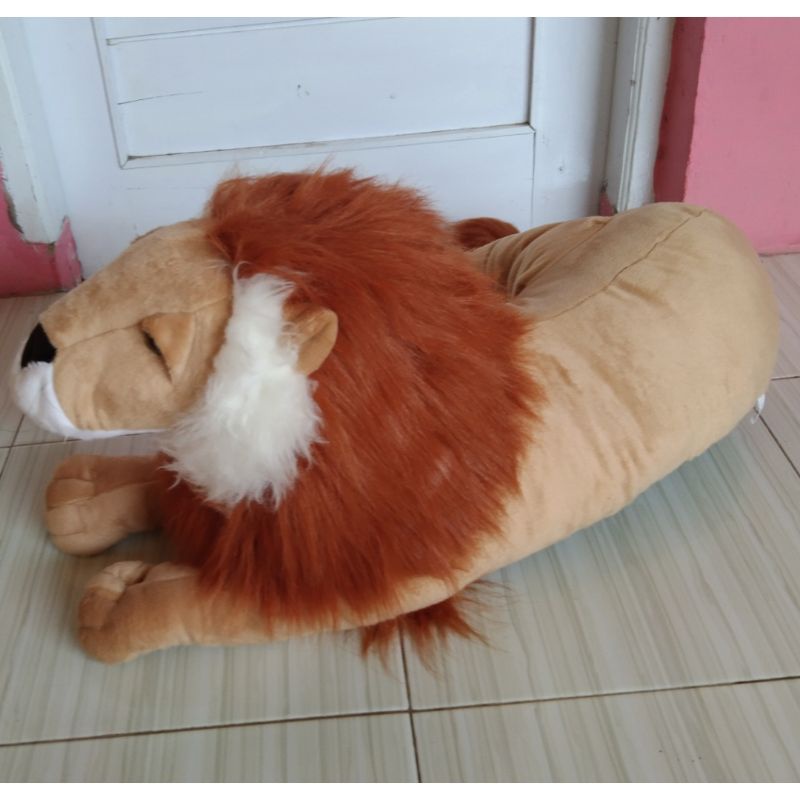 BONEKA SINGA MACAN HARIMAU JUMBO BESAR 1 METER MAINAN