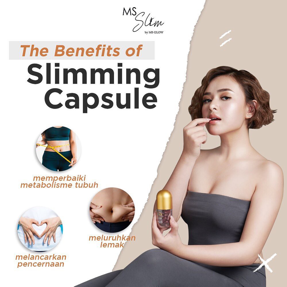 Slimming Capsule Pelangsing MS Glow Slim Beauty Original