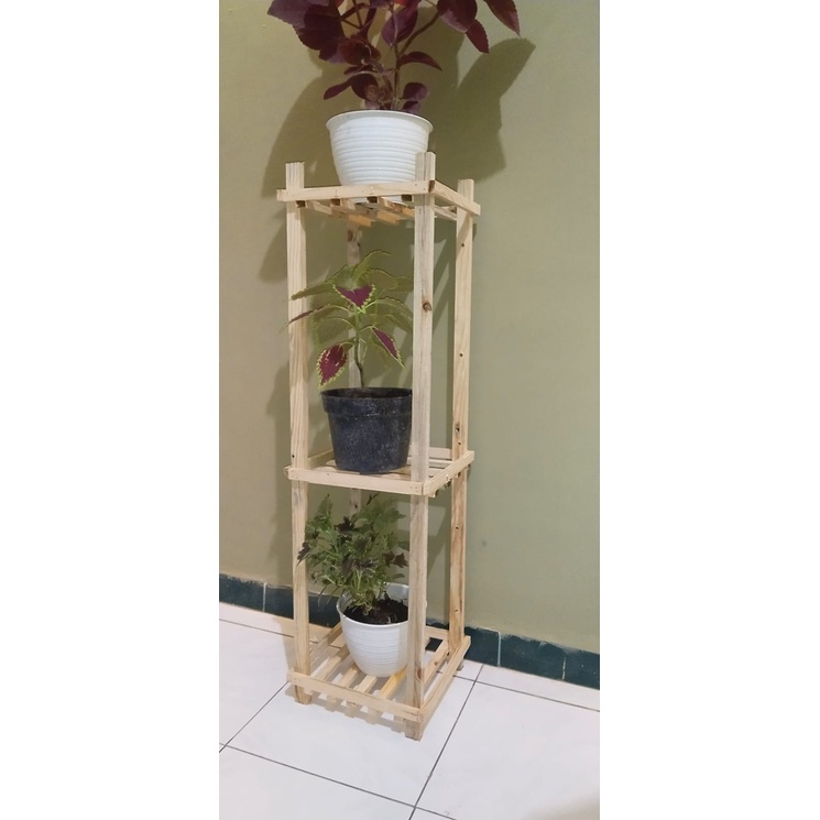 RAK BUNGA - JATI BELANDA/KAYU PINUS ORIGINAL