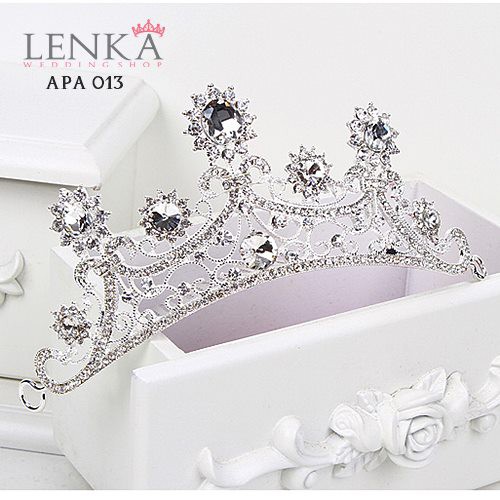 [READY STOCK] AKSESORIS PESTA ANAK TIARA RAMBUT MAHKOTA SILVER APA013