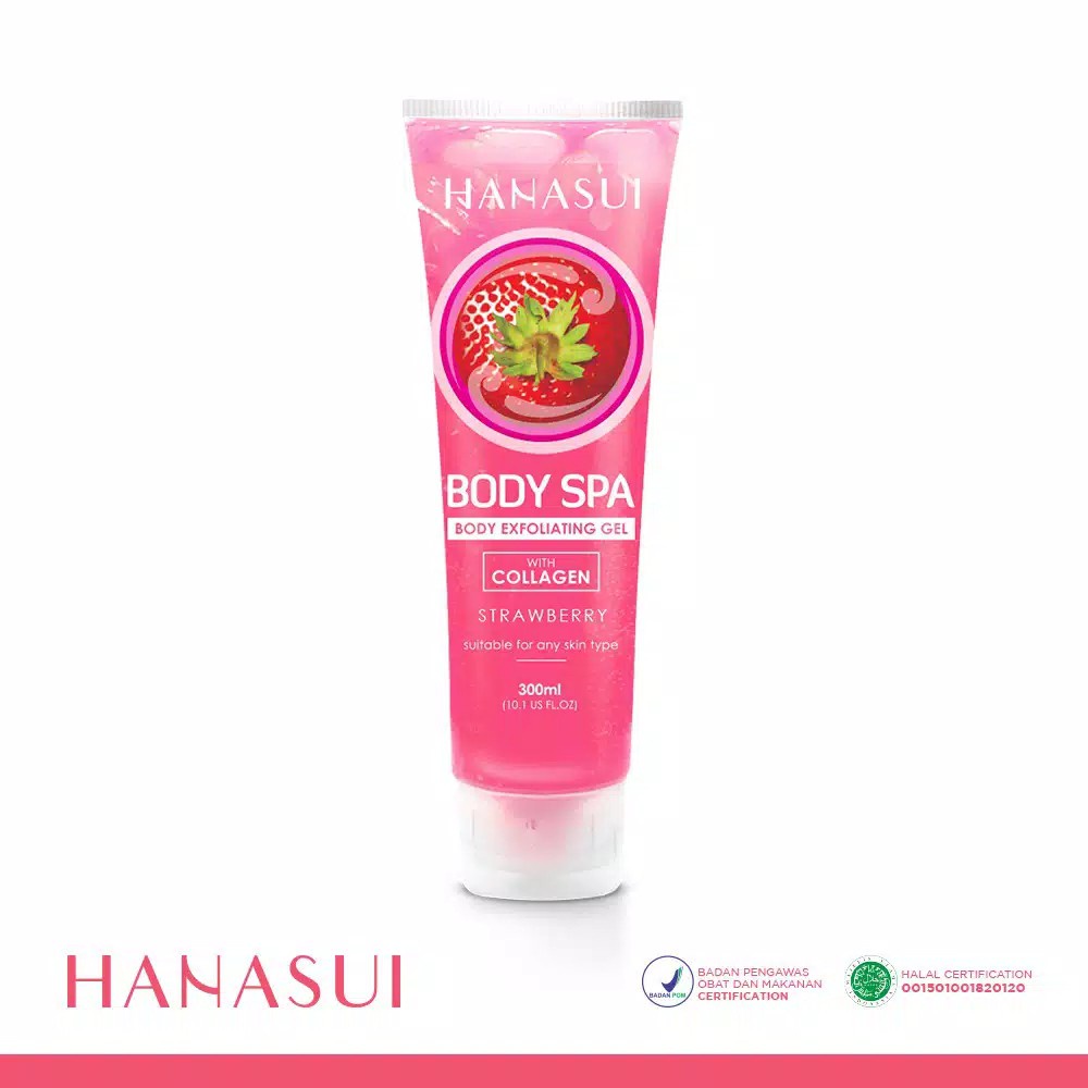 Qeila - HANASUI BODY SPA EXFOLIATING GEL WITH COLLAGEN 300 ML GEL PERONTOK DAKI
