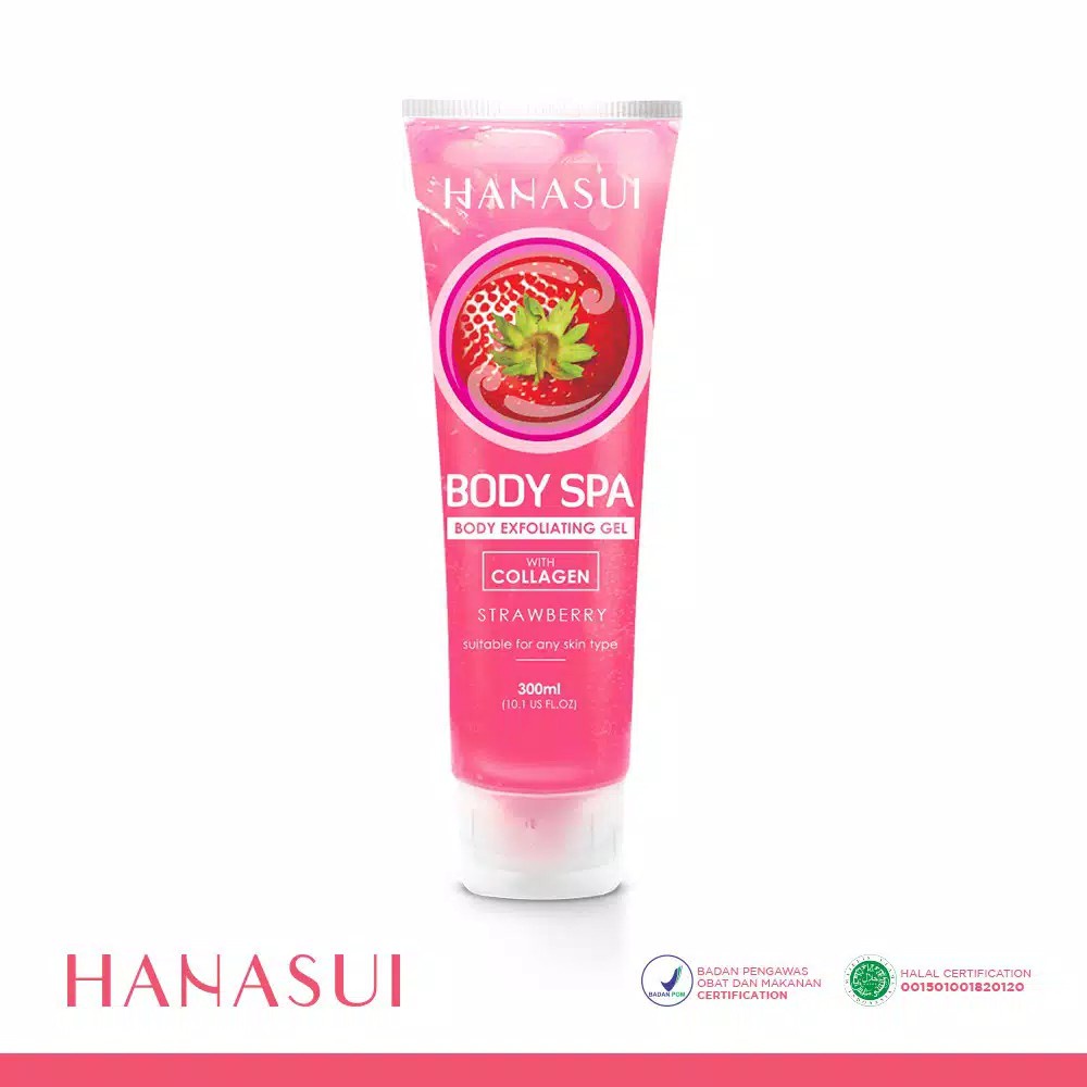 Qeila - HANASUI BODY SPA EXFOLIATING GEL WITH COLLAGEN 300 ML GEL PERONTOK DAKI