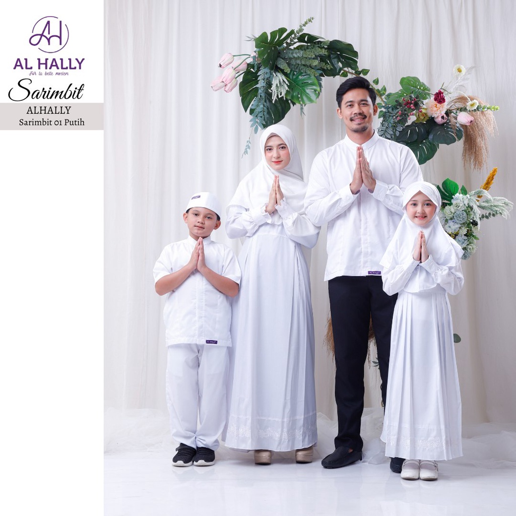 Sarimbit Keluarga ALHALLY SARIMBIT 01 PUTIH || SAFIRA - SYAFI [COD]