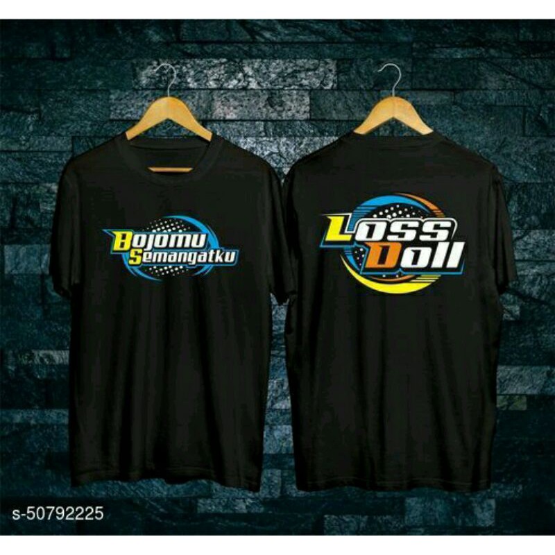 Kaos distro murah LOSS DOLL black kaos pria/wanita